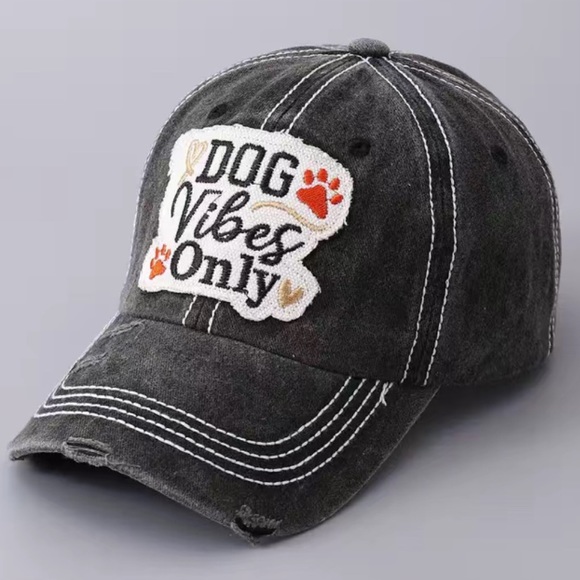 Accessories - Stay Stylish and Comfy with this Dog Vibes Only Baseball Cap!
